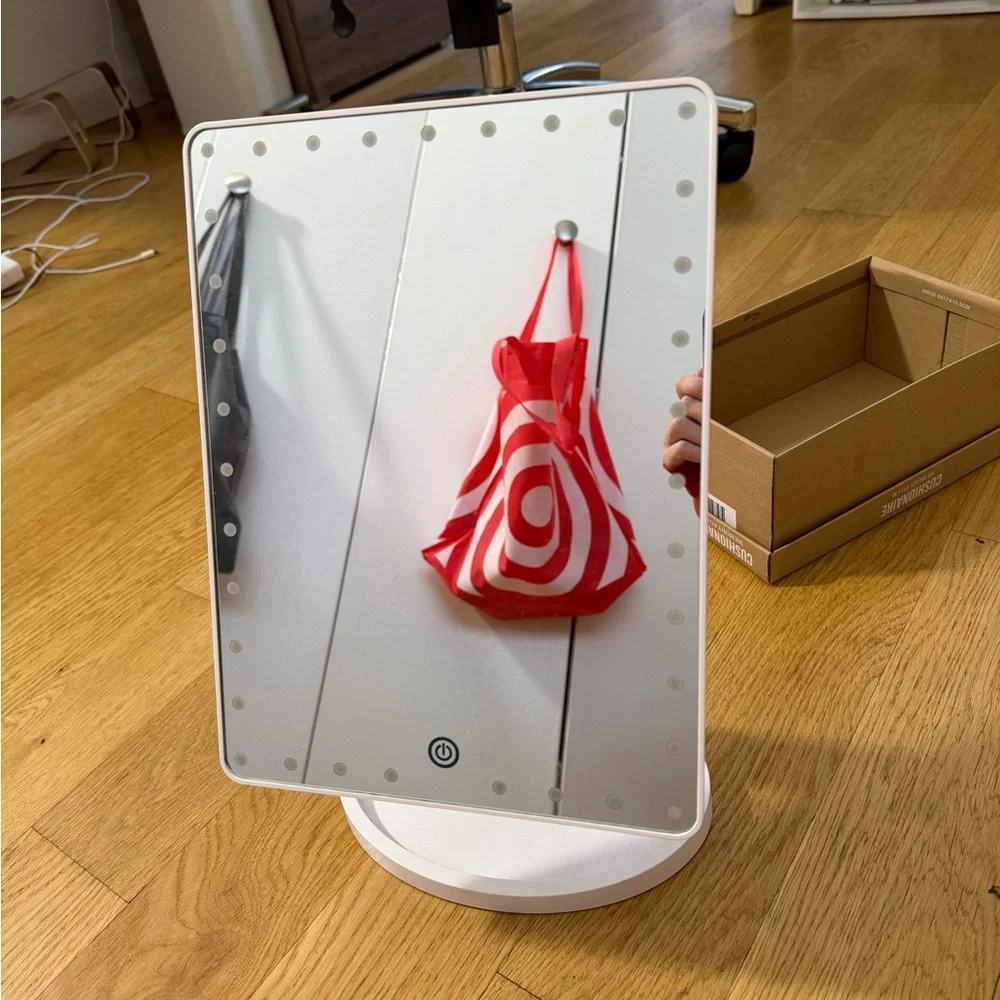 White Vanity Mirror with LED Lights